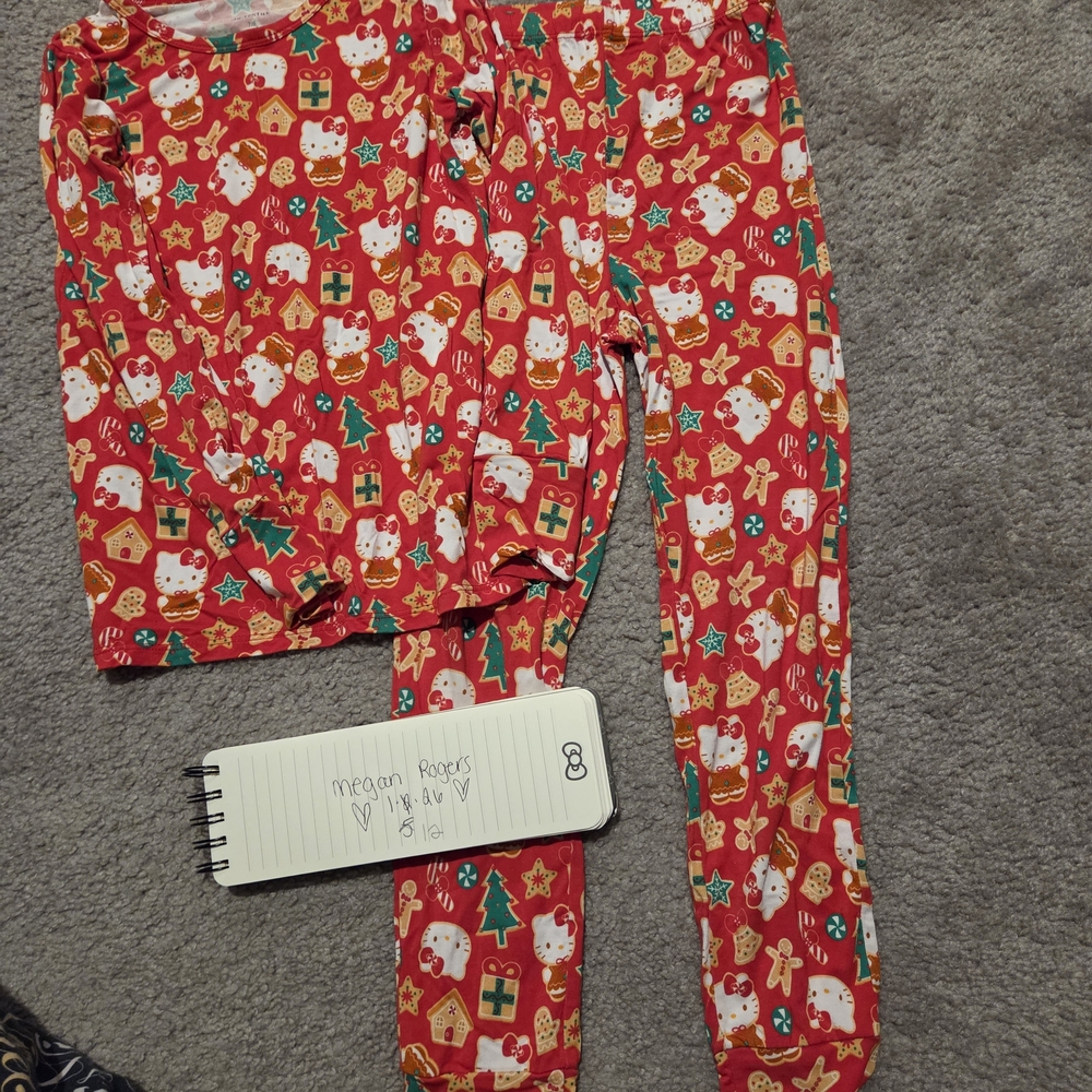 Festive Red Holiday Pajama Set